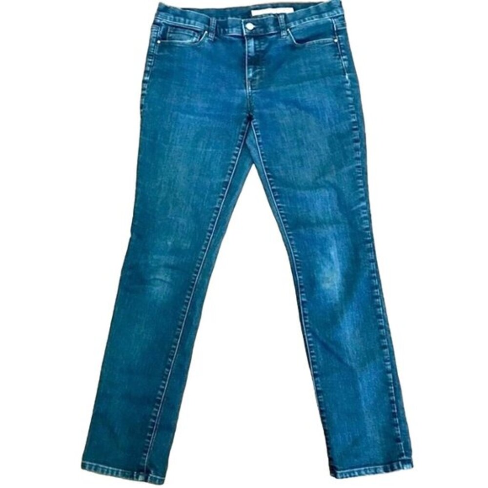 DKNY Jeans Women''s Medium Wash Straight Leg Denim Blue Jeans Size 8 90's Y2K